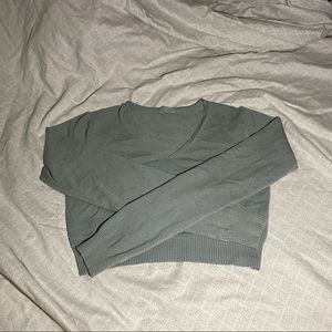 Mint Green Cropped Sweater